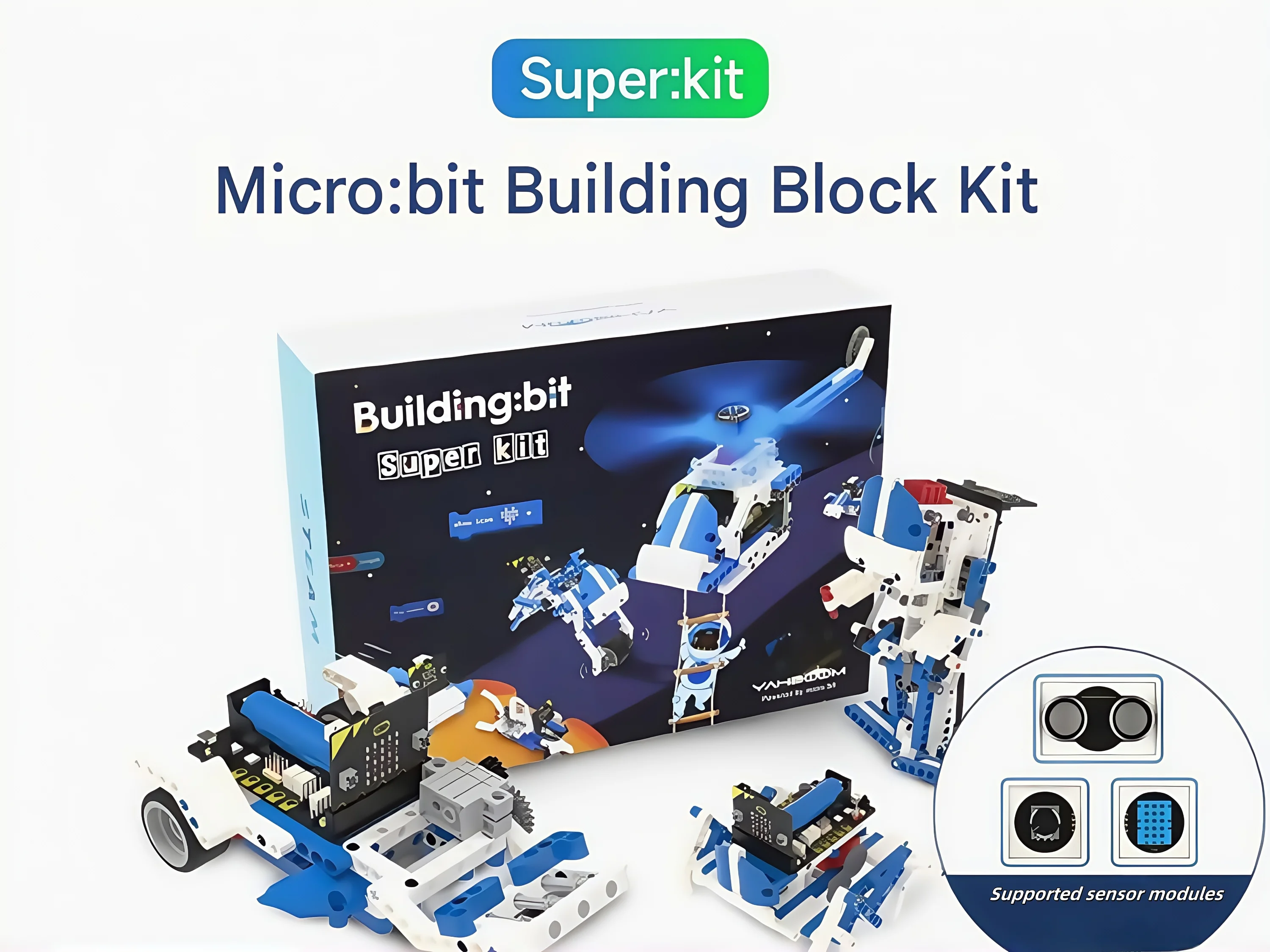 

Блоки для программирования, комплект датчиков робота, графическое образование автомобиля на Python