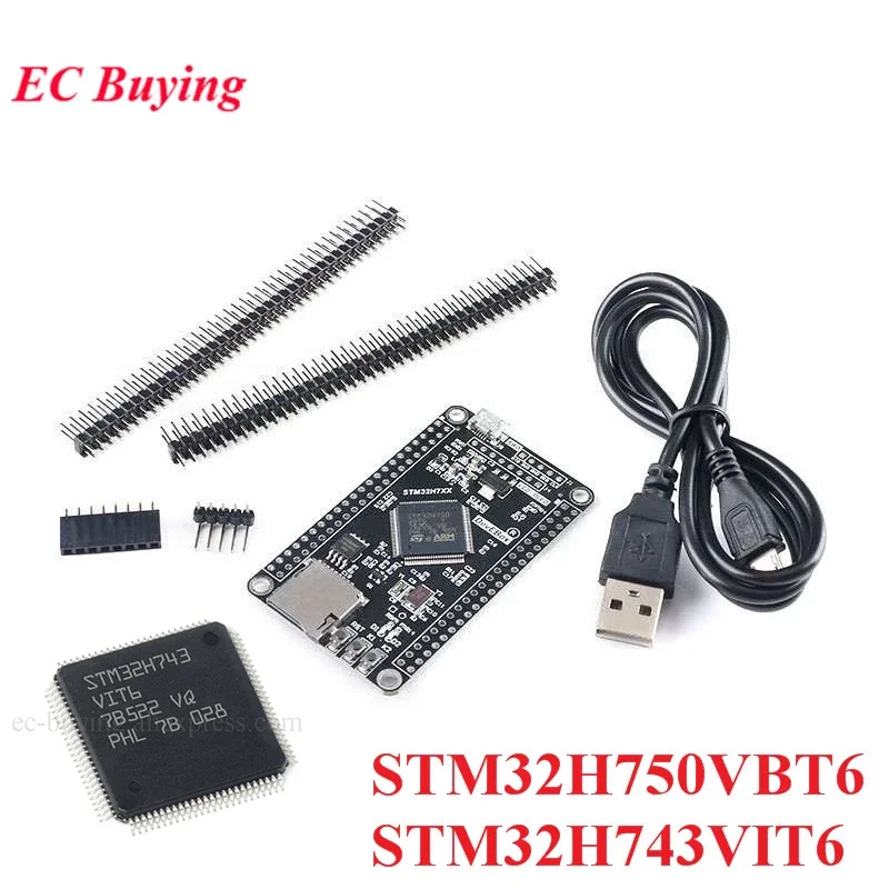 STM32H750VBT6 STM32H743VIT6 STM32 STM32H STM32H7 H743VI H750VB Moduł Płytki Rozwojowej Systemu Centralnego Chip M7 Interfejs TFT SPI — zdjęcie 2
