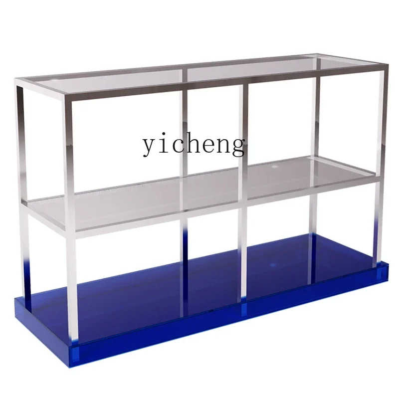 

Zc Zhongdao Stand Display Stand Multi-Layer Storage Rack Stainless Steel Water Table Display Props