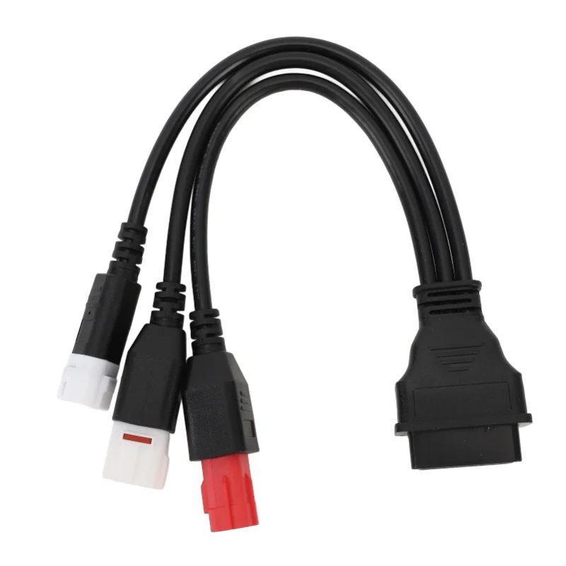 

3 In 1 Motorcycle OBD Diagnostic Cable 16Pin To 3PIN 4PIN 6PIN Stable Transmission For CB125F CBR500R