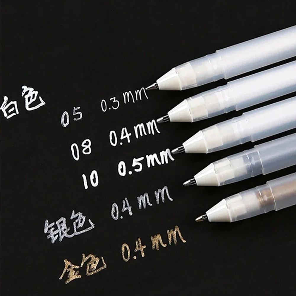 3pcs Japan Sakura High Gloss Pen Students Anime Hand Drawn Highlighting Sketching XPGB 0.3/0.4/0.5mm School Art Supplies