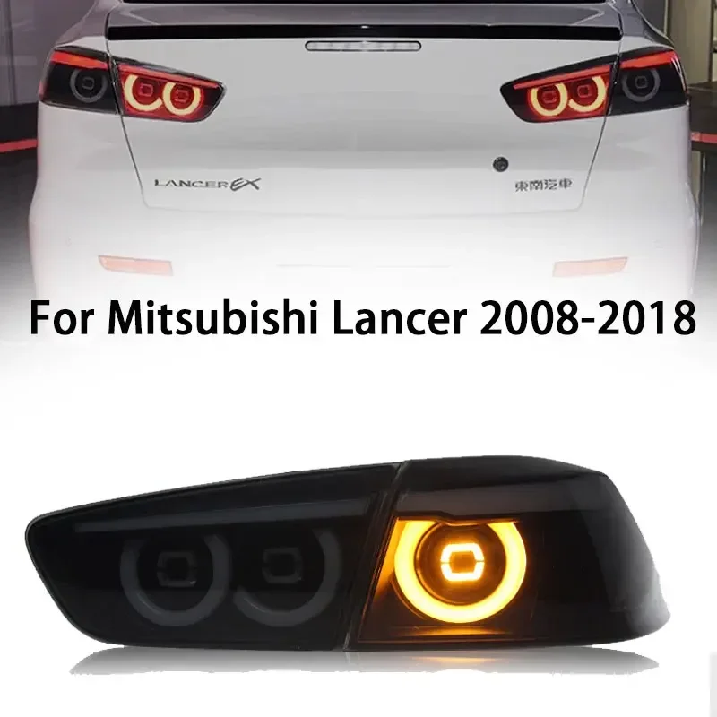 

Задние фонари для Mitsubishi Lancer и EVO X, светодиодный задний фонарь 2008-2018 Lancer EX, задний противотуманный тормозной сигнал поворота, автомобильные аксессуары
