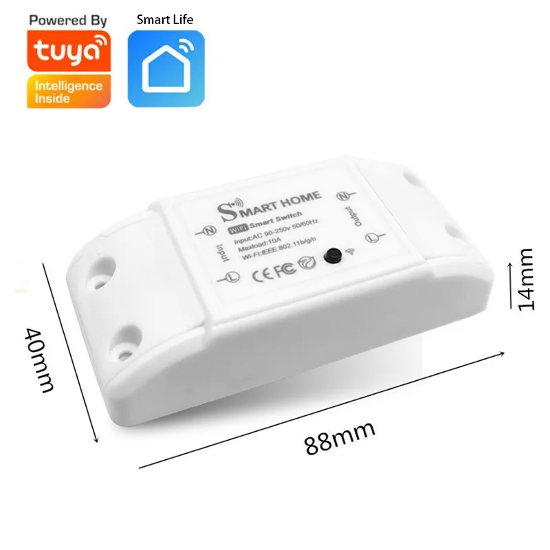 Tuya Smart WiFi & BT Dual/RF433 Mode Switch - Remote Control Smart Device for Smart Home Automation