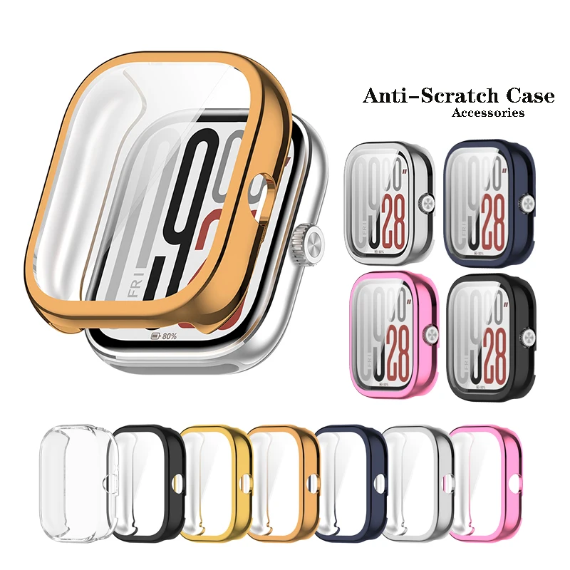 For Redmi Watch 5-5 Active-5 Lite Cover Case TPU Soft Protector Shell Bumper Protective Electroplating Cover Accessories