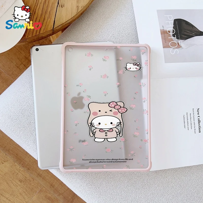

Прозрачный чехол Sanrio Hello Kittypattern Pink для iPad, подходит для iPad Pro 2022/2024, iPad Air 3/5, iPad Mini 6, iPad 6/10