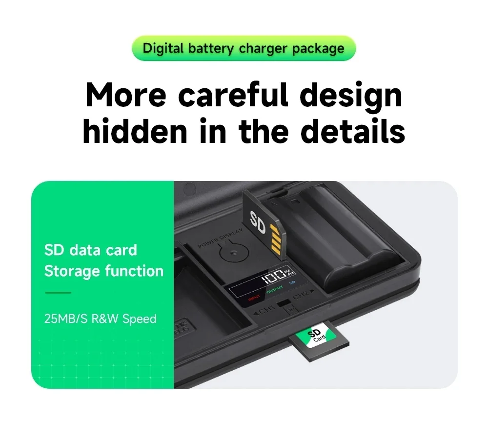 Mcoplus NP-FW50 LCD 듀얼 배터리 충전기, 소니 알파 A6000 A6400 A6100 A6300 A6500 A5100 A7 A7II A7R A7R II A7S A7S II A5000 용