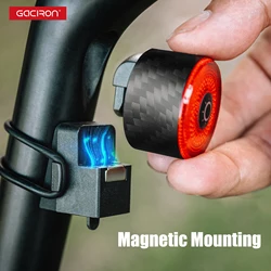 Gaciron Smart Brake Bike Tail Light Bicycle Rear Light Magnetic Mounting For Seat Tube & Saddle Waterproof Bike Lamp