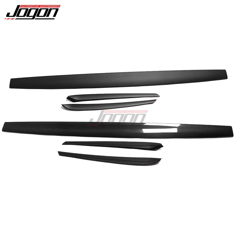 Matte & Glossy Real Carbon Fiber For Tesla Model 3 2017- 2023 Model Y Car Accessories Central Console Dashboard Panel Cover Trim