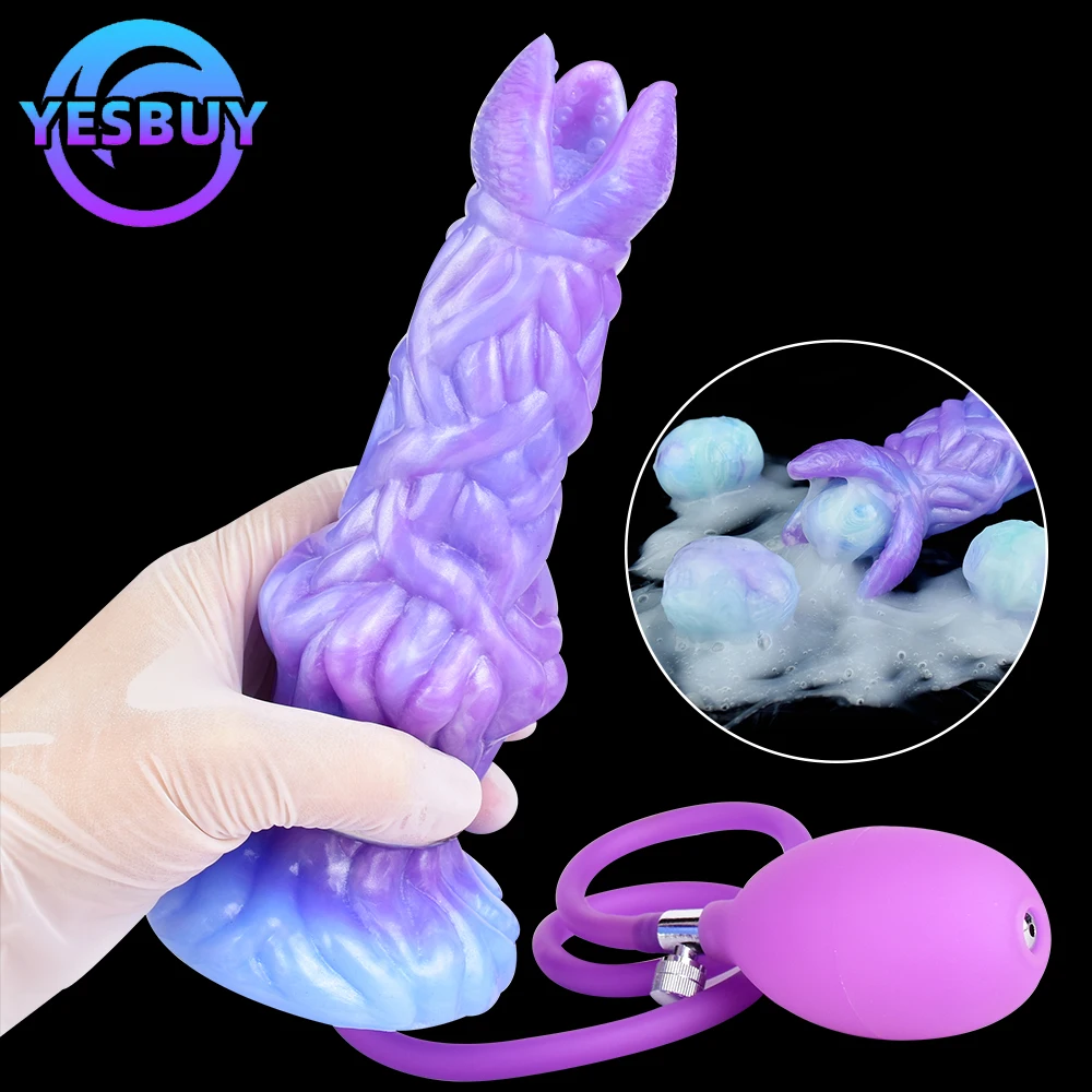 

YESBUY Silicone Inflatable Ovipositor Dildos Lay Eggs Ovipositors Adult Anal Sex Toy For Couple Foreplay Anus Vaginal Stimulator