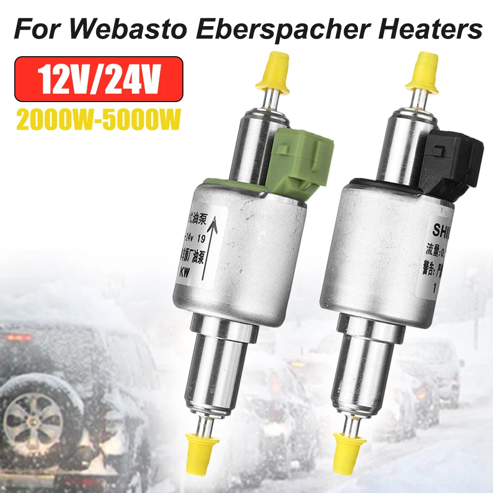  12V 24V 2-5KW 22ML Air Heater Diesel Oil Pump For Webasto Eberspacher Heater Oil Fuel Pump Air Parking Heater Pulse Meter Pump