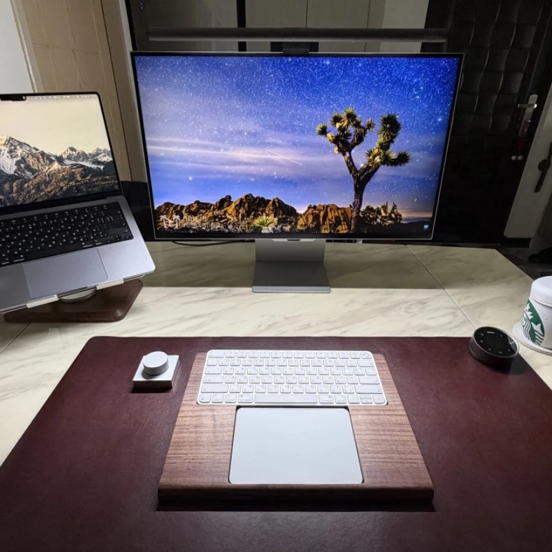 NEW Walnut Mxkeys Mini Keyboard HandRest Custom Keyboard Base Bracket Magic Trackpad3 Ergonomics Anti Slip Palm Rest Design