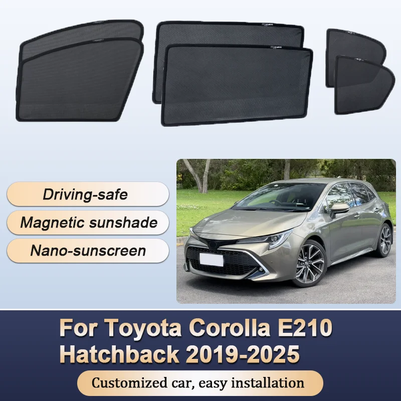 

Sun Shades For Toyota Corolla E210 Hatchback Auris 2019-2025 Sunshades Magnetic Heat insulation Window Visor Car Accessories