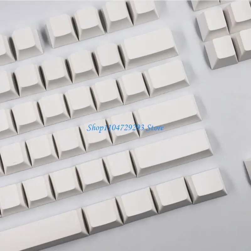 

Y2GD 137pcs Keycaps CherryProfile PBT Минималистские белые клавиши для механической клавиатуры Минималистичные пустые клавиши