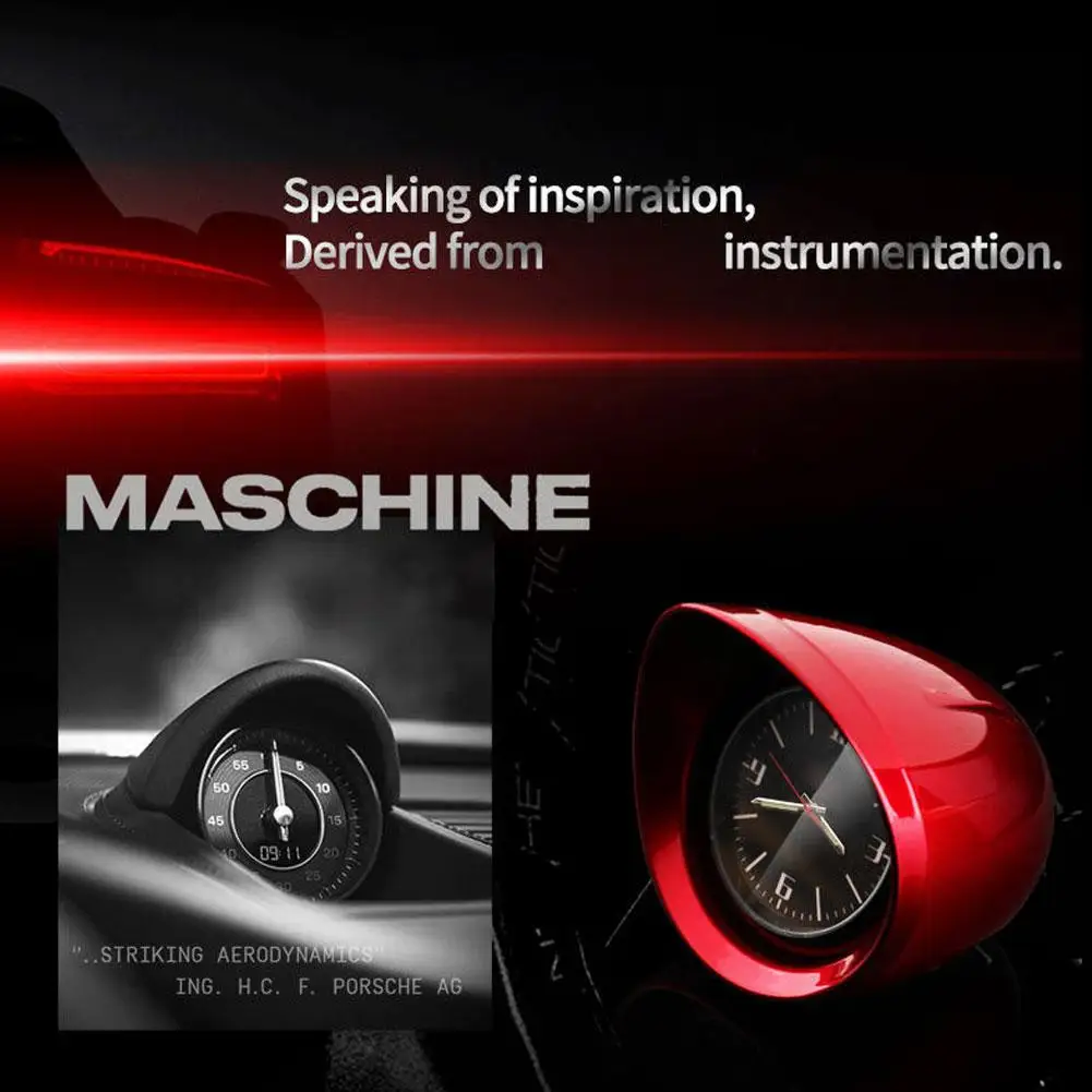 Car Interior Dashboard Ornament Clock SUV Car Console Car Watch Electronic Backlight Decor Accessories High-Precision Mini Clock