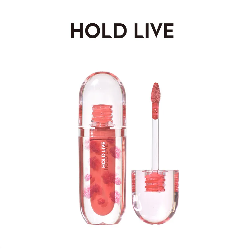 HOLD LIVE Mirror Light Rip Lip Honey Mirror Water Glazed Glass Lip Glaze rossetto idratante trasparente Jelly Lip Makeup