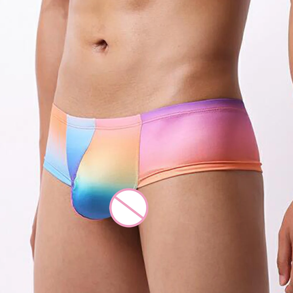 

1pc Men's Printed Breathable soft U-convex Panties Low Waist Briefs Underwear Lingerie Underpants men's underwear