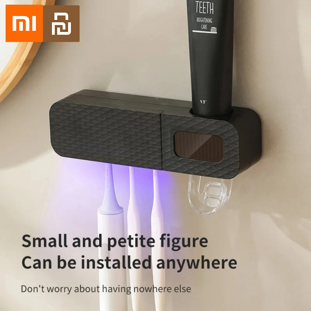 

Xiaomi Youpin Умная подставка для зубных щеток Настенная зубная щетка с 3 слотами Интеллектуальный дозатор зубной пасты Бытовые предметы первой необходимости