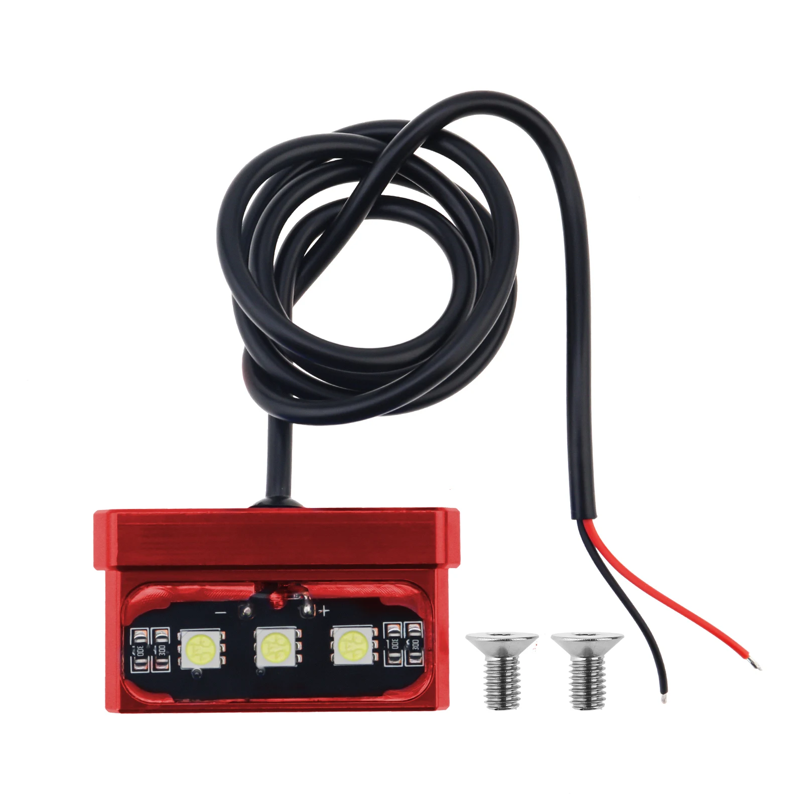 1pcs Motorcycle License Plate Light LED Mini 12V CNC Aluminum Alloy Waterproof Rear Tail Motorbike Light for License Plate image 6