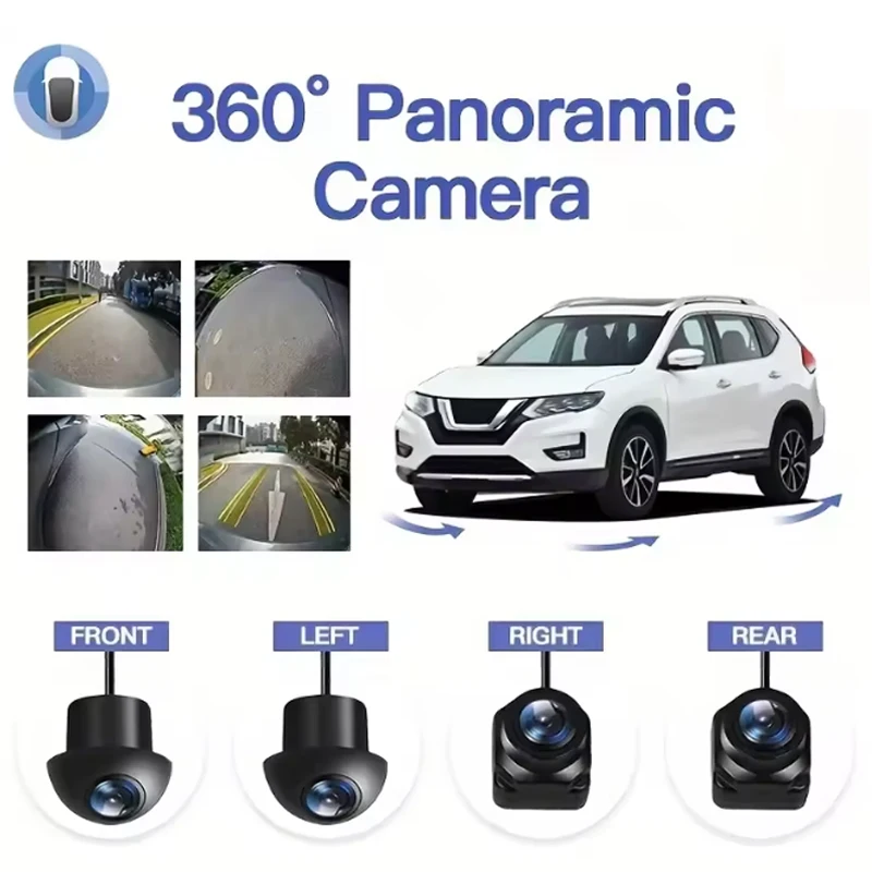 360-degree Panoramic Car Rear View Camera-night Vision AHD1080P Front + Rear + Left + Right Surround View Camera System