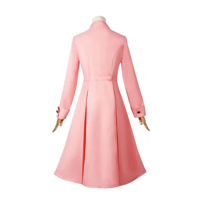 2025 aaa SPY×FAMILY disfraz Forger Yor Briar juego de rol mismo gabardina larga rosa ropa de Cosplay elegante traje