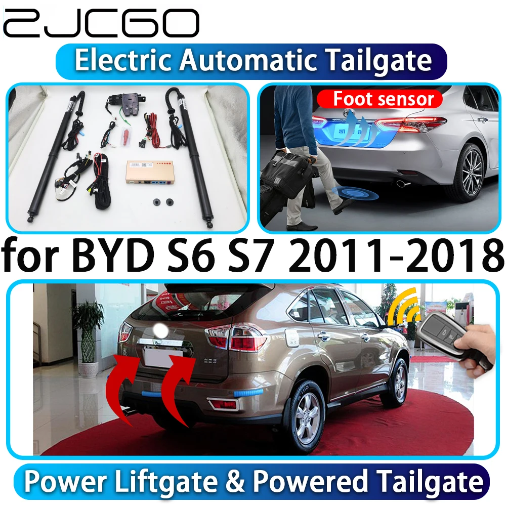 

ZJCGO for BYD S6 S7 2011-2018 OEM Automatic Power Liftgate Powered Tailgate Intelligent System Car Trunk Control Lift Kit
