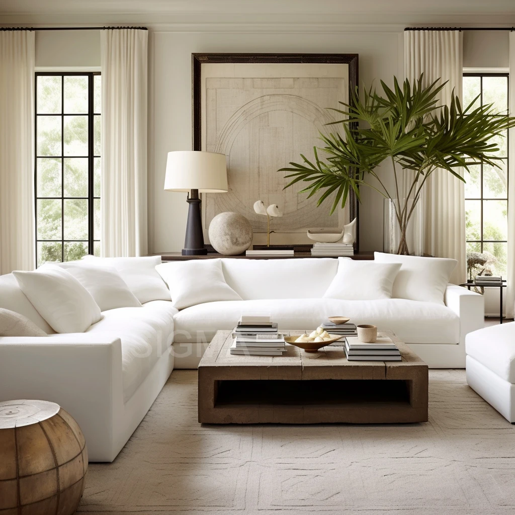 2026 Modern Luxury Two-Seater Fabric Sectional Sofa Set Convertible Sponge Bed Massage for Indoor Living Room Mall Apartment