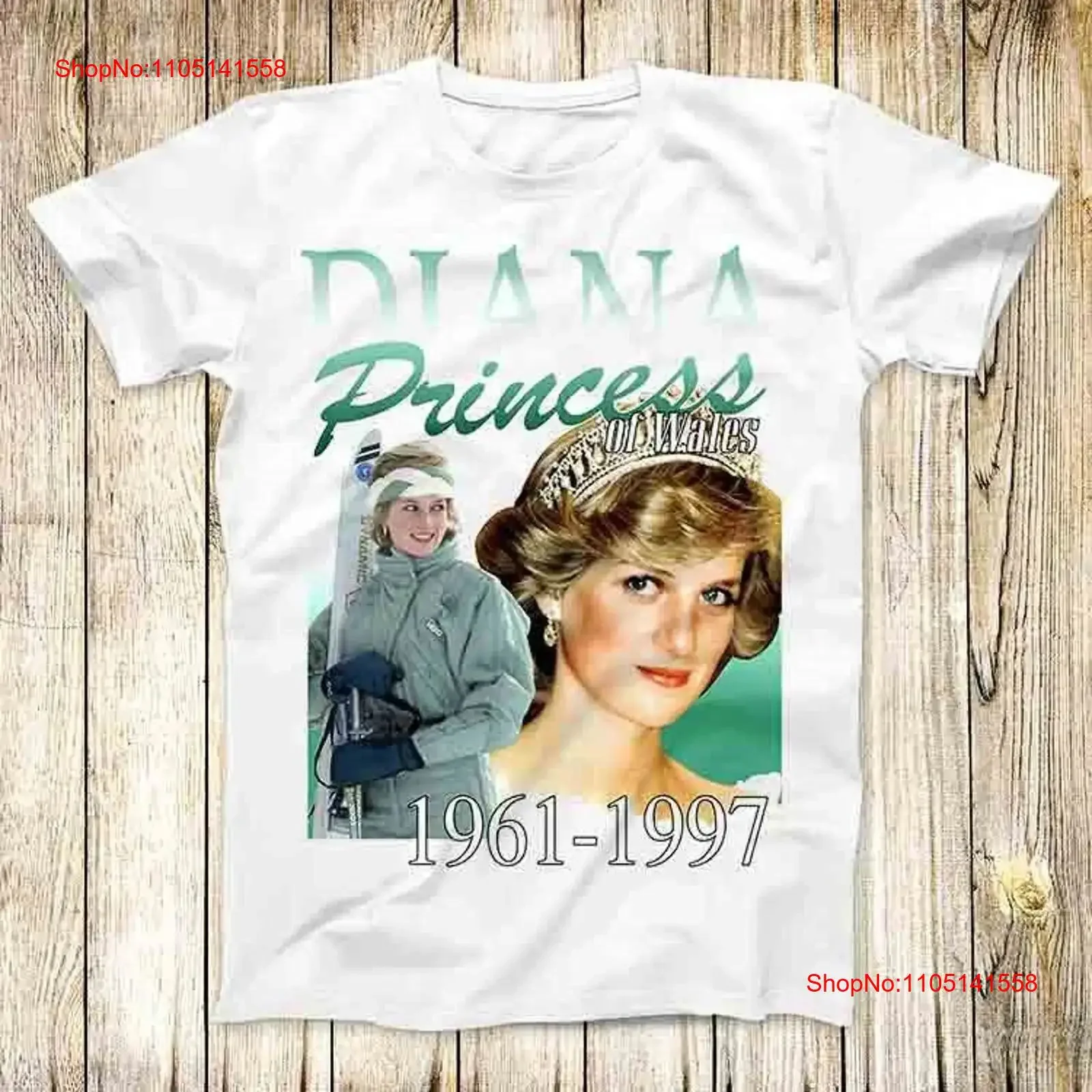 Princess Diana Wales 1961 1997 Queen T Shirt Meme Top 4727 vintage Washed Comfortable Casual homme streetwear graphic Slightly