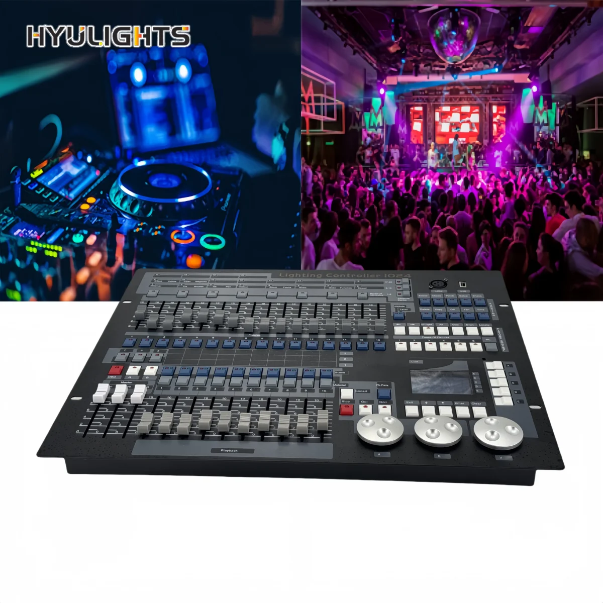 Canghe 1024 DMX Console DJ Controller DMX512 with Flight Case for Moving Head Par Light Series Essential for Lighting Control