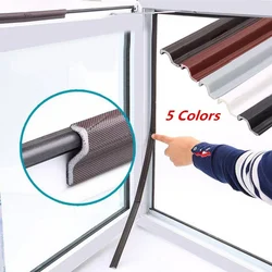 40M Casement Window Sealing Strip Acoustic Tape Foam Sliding Windows Weather Stripping Windproof Soundproof Cotton Seal Door Gap