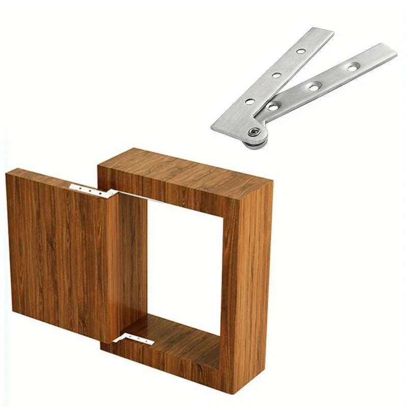 5pcs Stainless Steel Connector Door Hinge for Kitchen Cabinet Furniture Supplies Hidden Hinges Window Accessories Home Hardware