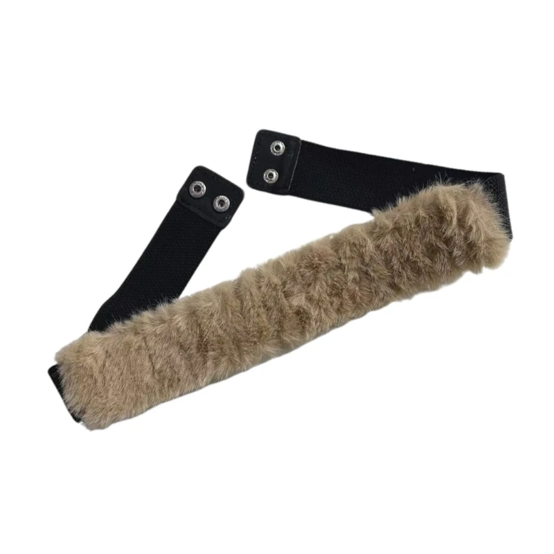 مشد خصر مطاطي 2000s حزام قابل للتمدد قابل للتعديل للجنسين أزياء ريترو إكسسوار #4