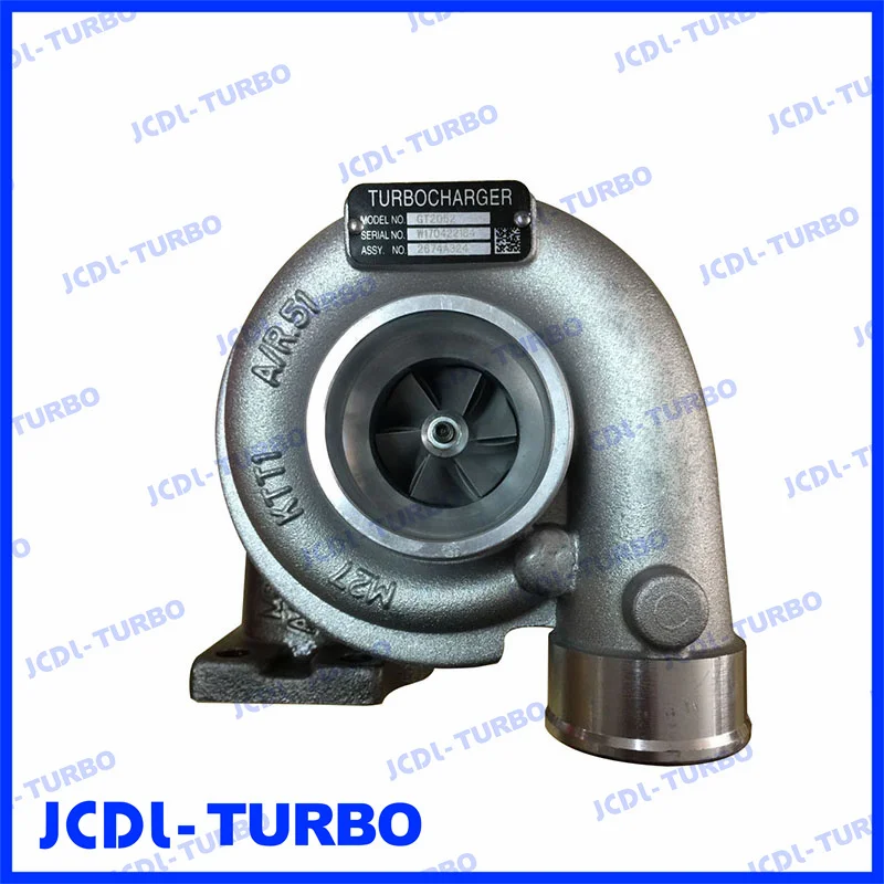 Engine parts GT2052S Turbo Turbocharger 2674A324 2674A323 2674A382 727265-5002S  for Perkins Industrial Engine T4.40 4.0L