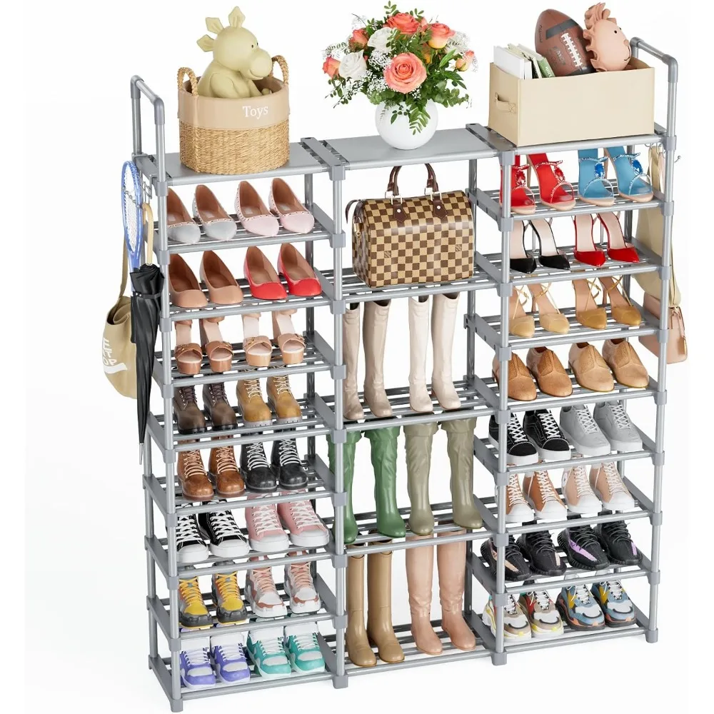 

Bedroom Organizer Shoe Rack Shoe Cabinet Storage Cloakroom -Grey Closet Garage Shoerack Modern Living Room Furniture Home