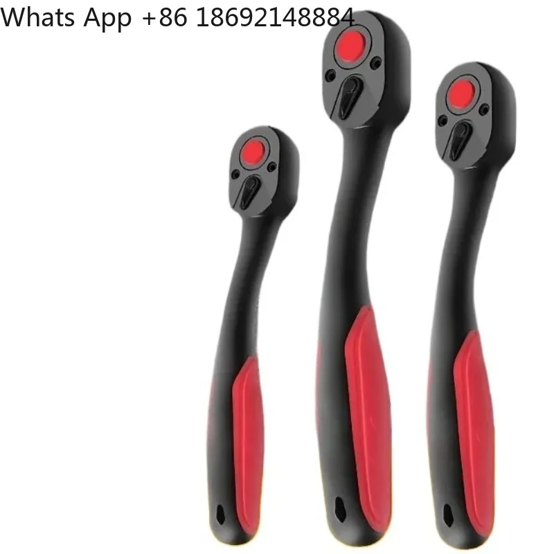 for  Chrome Vanadium Steel Fully Plastic Ratchet Wrench 72 Teeth Fast Tool Large Medium Small Flying Two-Way