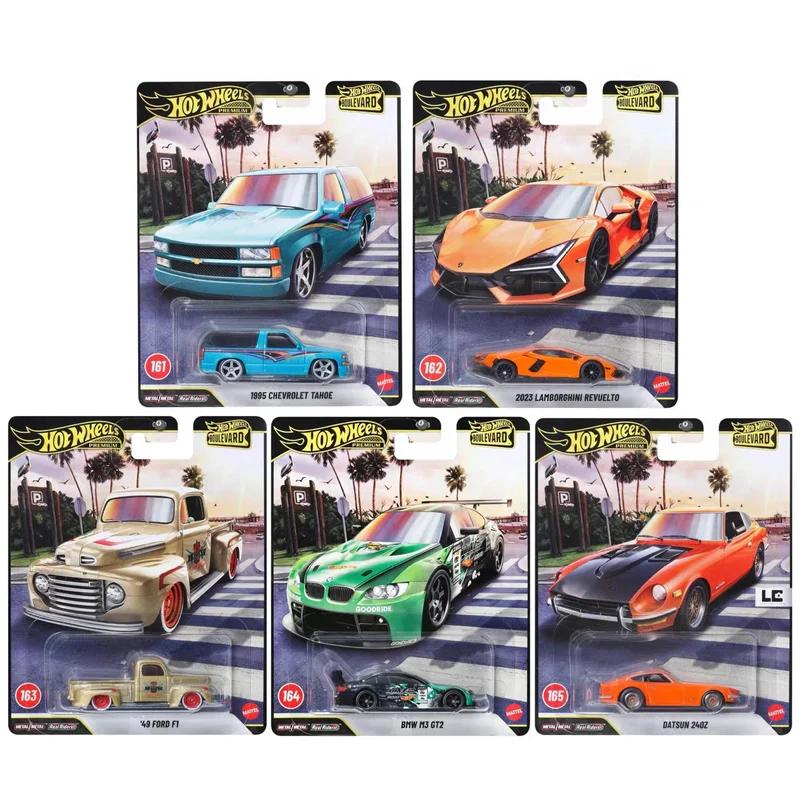 New Sale Stock Original Hot Wheels Diecast Car Model Premium Boulevard Bmw M3 Gt2 Lamborghini Revuelto Datsun 240z Toy Car Gift