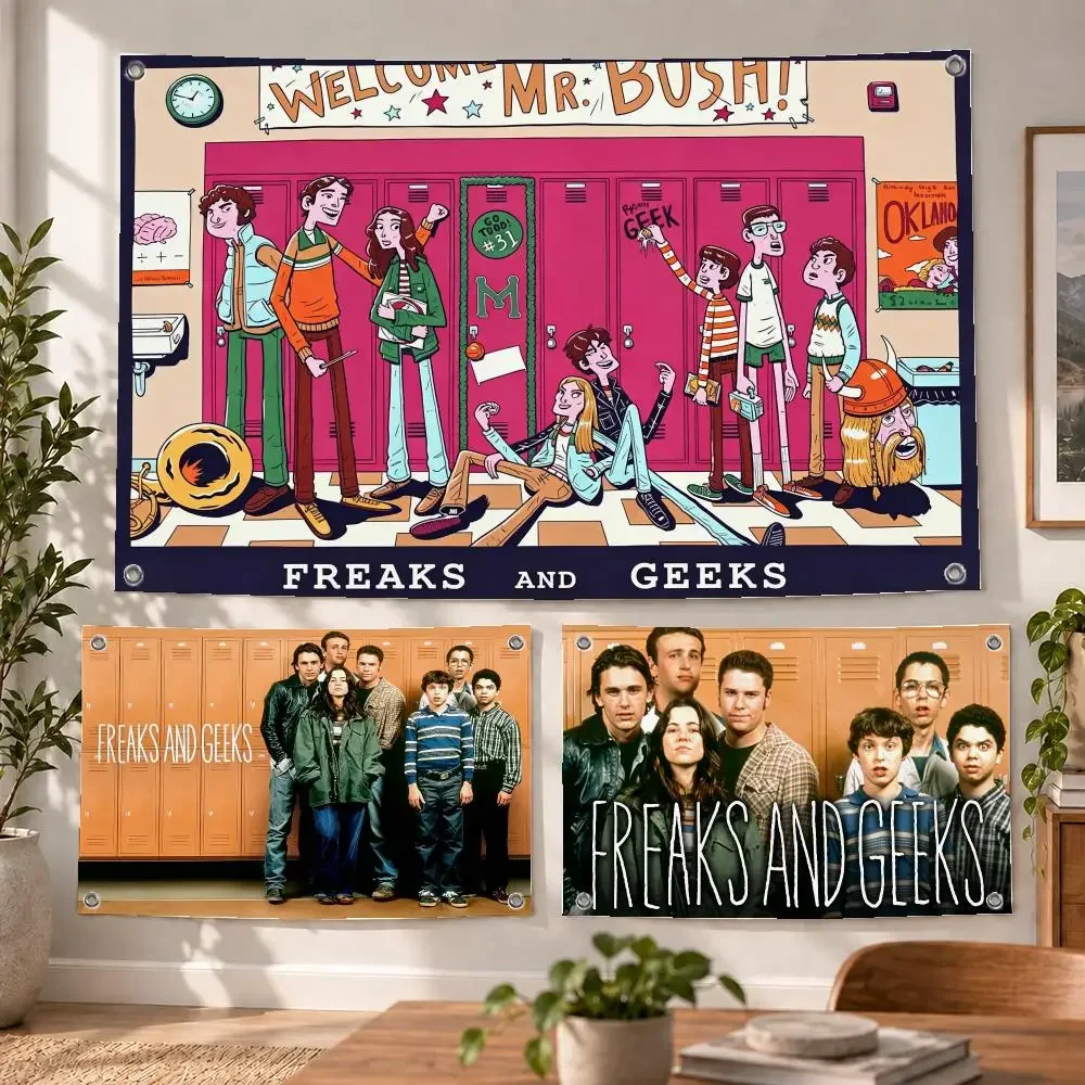 Series Comedy Freaks and Geeks Flags Decorative Flag Banner Indoor Bedroom Dorm Gaming Room Wall Party Club Decor Fan Gift