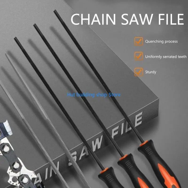 T21C Professional Chainsaw File Set Strong Round Files 3.2mm 4.0mm 4.8mm 5.5mm Cut Chains Includes Storage for Sharpening
