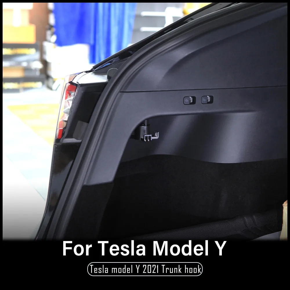 For Tesla Model 3 Y 2019-2022 2023 2024 Trunk Hook Grocery Bag Holder Car Pendant Luggage Organizer Auto Interior Accessories