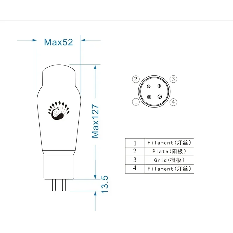

PSVANE Tube WE275 1:1 Replica Western Electric 275 2A3 Original Factory Matching Pair for Vacuum Tube Amplifier Headphone Amp