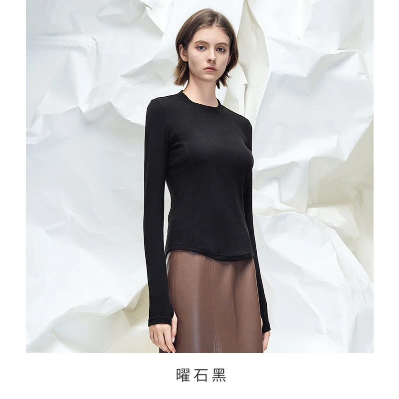 Youpin-超暖かな女性のためのダブル加熱Tシャツ,高性能,スリム,衣服,自己発熱,帯電防止