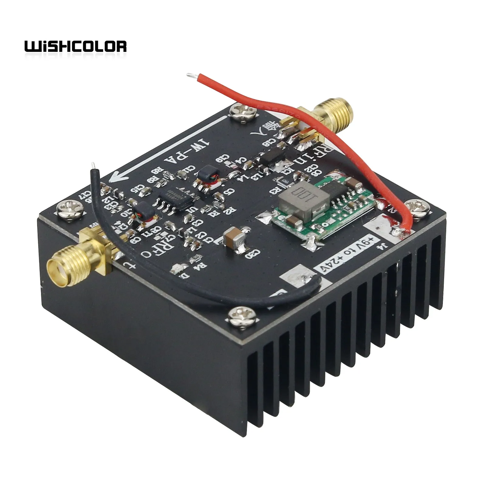 Wishcolor New 1W-PA RF Power Amplifier 10M-2000MHz 1W HF FM VHF UHF Amplifier FM Transmit Broadband RF Power Amp