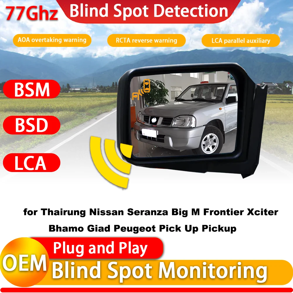 Sistema de Alerta de Punto Ciego (BSI) para Thairung, Nissan Seranza, Big M, Frontier, Xciter, Bhamo, Giad, Peugeot Pick Up