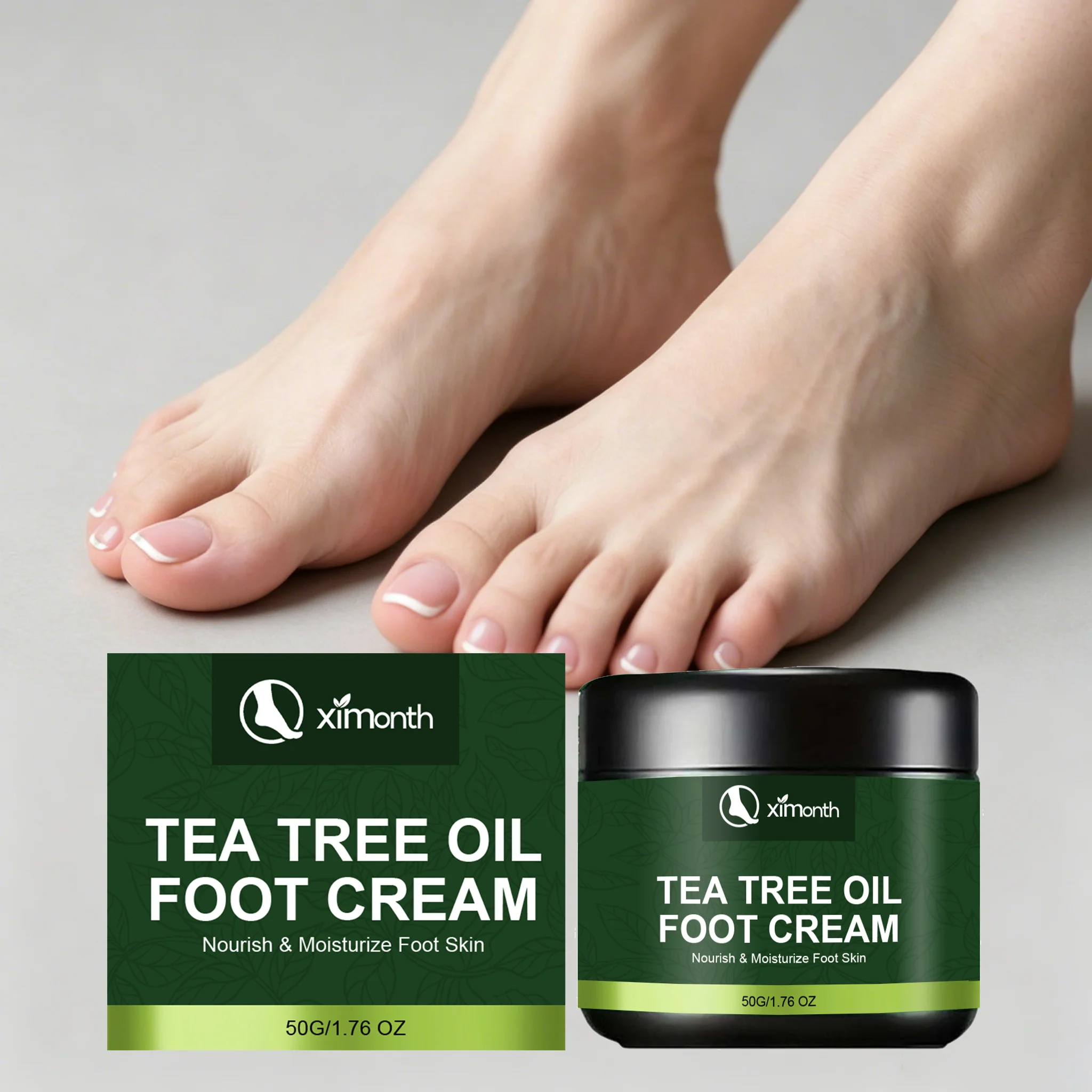 Tea Tree Oil Foot Cream Improve Heel Dry Roughness Skin Exfoliate Dead Skin Lasting Moisturization Cracked Repair Foot Cream