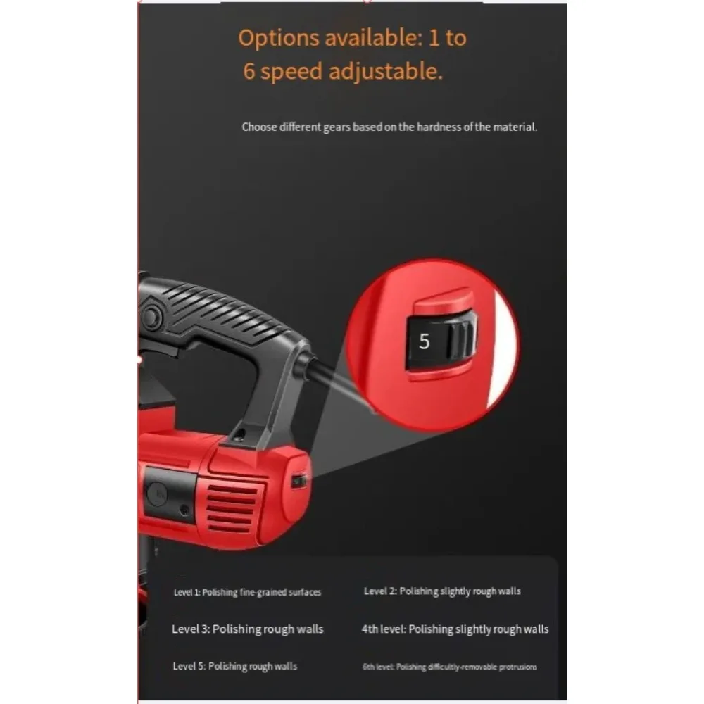 3-Head Variable Speed Concrete Floor Grinder 5580W Portable Dust-Free Epoxy Cement Floor Polishing Grinding Machine
