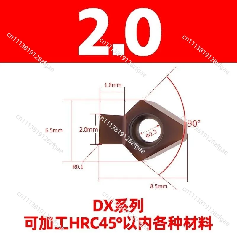 Carbide Slot Cutting Insert DX Series For Metal Groove Processing Matching Hardware