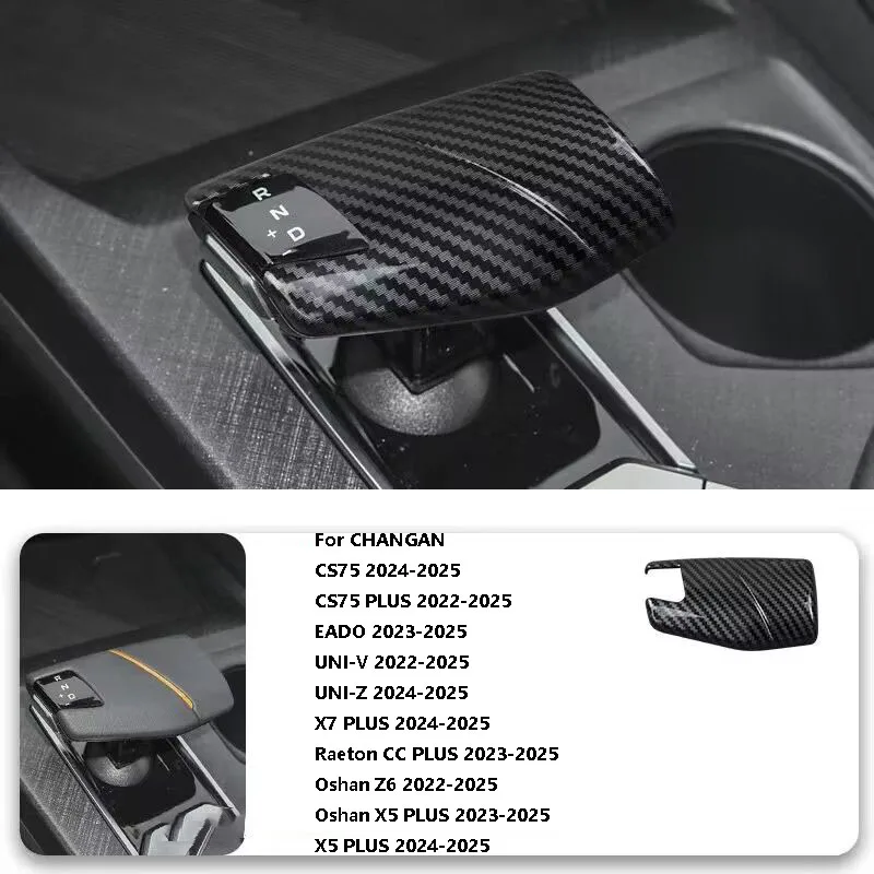 Voor Changan UNI-V UNI-Z CS75 EADO Auto Styling Versnellingspookknop Cover Shift ABS Sticker Decoraties Auto Gemodificeerde Accessoires