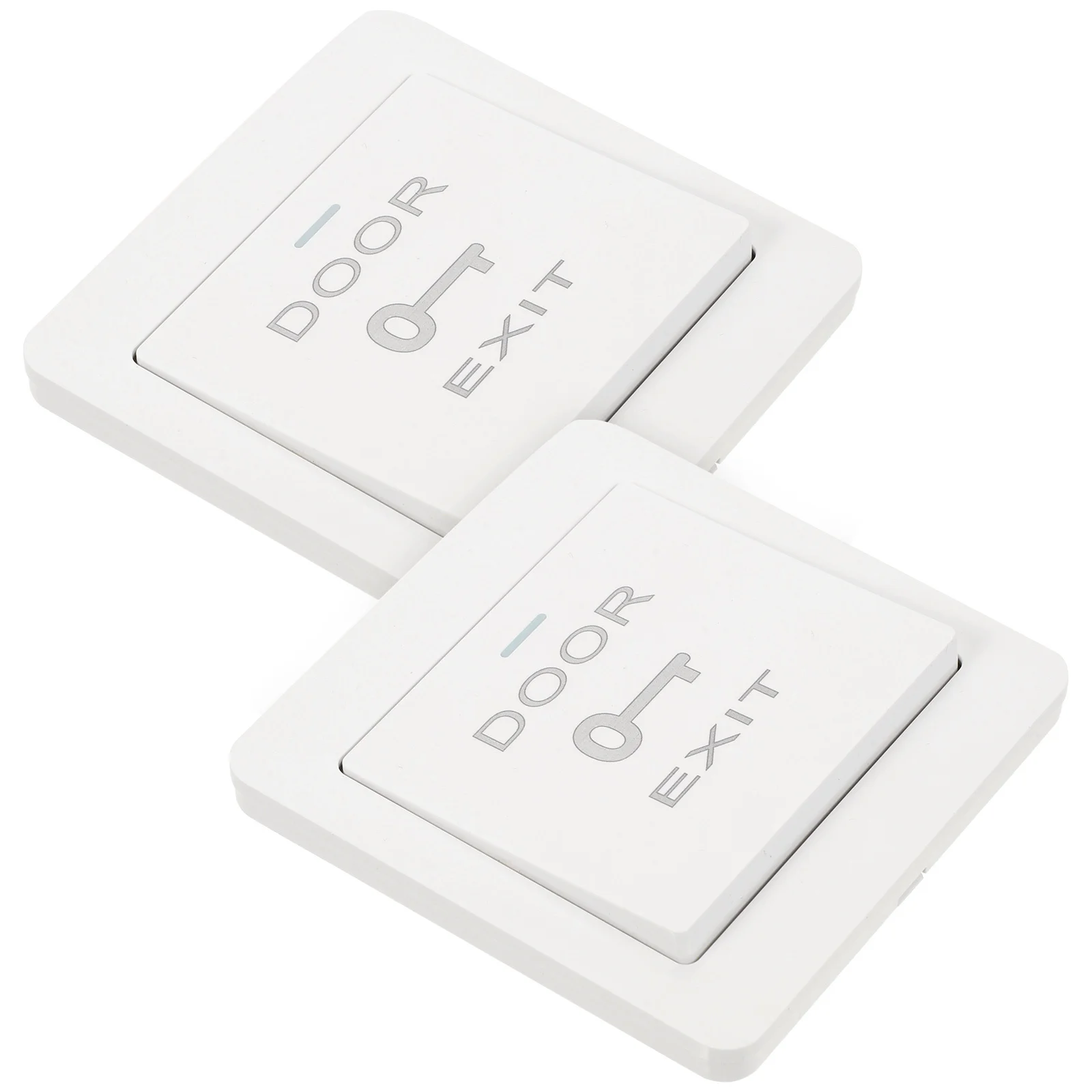 2Pcs Door Access Panel Cover Push to Exit Switch Plate High Durability PP Material Wall Mount for Doorbell Protector