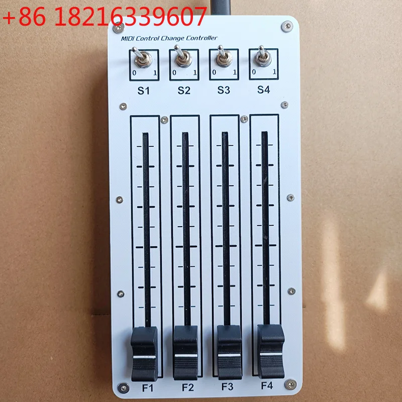 YAO For Computer Music Hosting Software MIDI CC Controller 4 Push 4 Switch 100mm Sliding Fader USB Interface