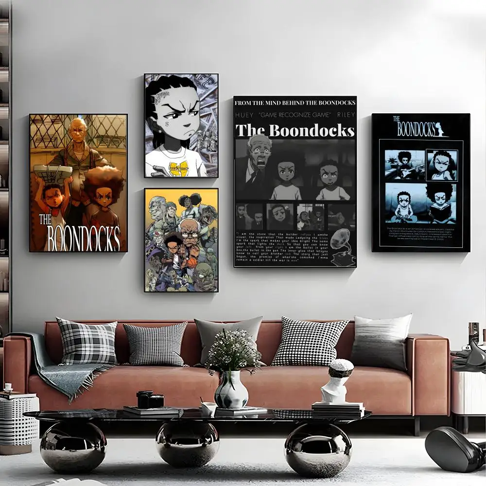 T-The Boondocks Poster Canvas Wall Art Poster Decorative Mural Home Decor Gift Unframed