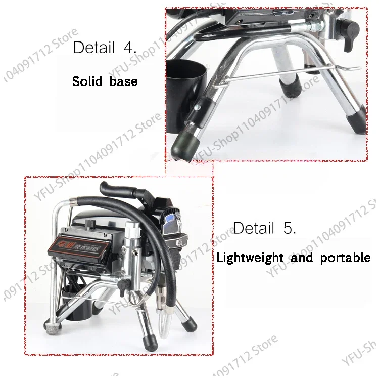 3000W 3.0L Professional airless spraying machine 495 Professional Airless Spray Gun Airless Paint Sprayer painting machine tool